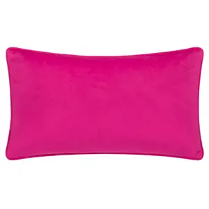 furn. Creepy Town Velvet Piped Feather Rich Cushion