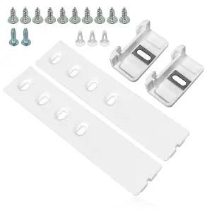 SPARES2GO Integrated Fridge Door Slide Mounting Bracket Kit for Miele 1878720 (pack of 2)