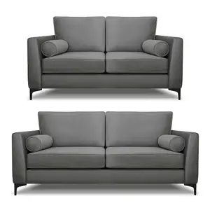 Modern Home Zara 3+2 Seater Sofa Set Steel