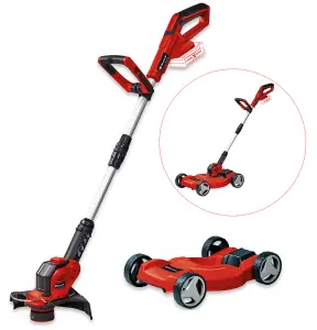 Einhell 18v Cordless 3 in 1 Mower & Strimmer Deck 28cm GE-CT 18/28 + 2.5AH Kit