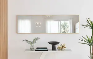 Emma Full Length Extra Large 170x50cm Gold Framed Rectangular Vertical Living Room Hallway Wall Mirror