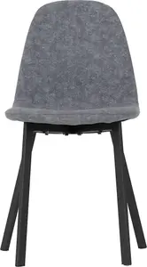 Berlin Chair Dark Grey Fabric Priced for set of 4