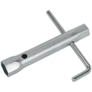 Versatile Long Reach Spark Plug Box Spanner with 17mm and 21mm Sockets