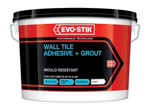 EVO-STIK 30811580 Mould Resistant Wall Tile Adhesive & Grout 1 litre EVO416512