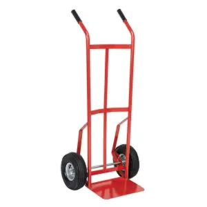 Sealey Sack Truck With Pneumatic Tyres Rubber Handgrips 200kg Capacity CST987