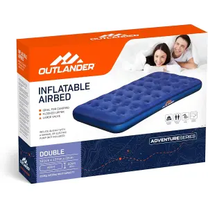 Double Inflatable Airbed Matress Without Pump For Camping Hiking Guest Home