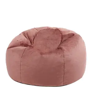 Glenys Classic Velvet Bean Bag Chair Dusk Pink