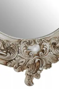 Interiors by Premier Juliet Champagne Oval Framed Wall Mirror