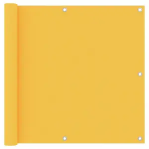 Berkfield Balcony Screen Yellow 90x600 cm Oxford Fabric