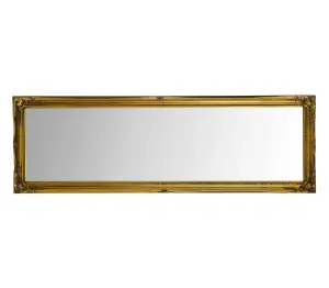 MirrorOutlet Fraser Gold Beaded Dress Mirror 122 x 41 CM