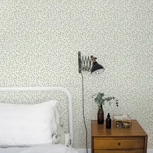 Galerie Apelviken Green White Leaf Trail Smooth Wallpaper