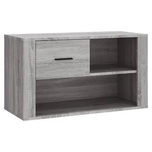 Berkfield Shoe Cabinet Grey Sonoma 80x35x45 cm Engineered Wood