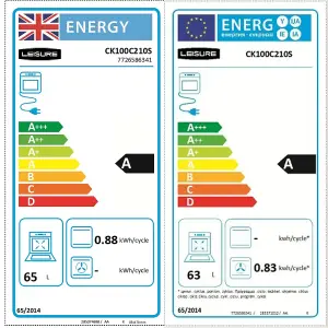 Leisure CK100C210K Freestanding Electric Range cooker with Electric Hob - Stainless steel effect