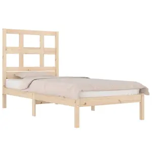 Berkfield Bed Frame Solid Wood Pine 90x200 cm