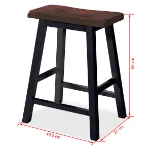 Berkfield Bar Set 3 Pieces MDF Black