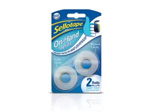 Sellotape On Hand Refill 18mm x 15m (Pack of 2)