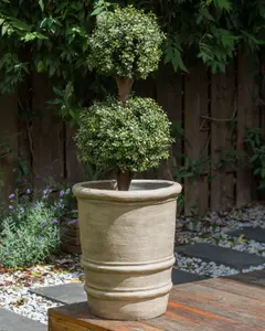 Terracotta Plant Pot 43 cm Beige LILIUM