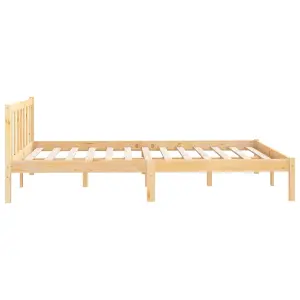 Berkfield Bed Frame Solid Wood Pine 120x190 cm Small Double