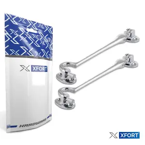 XFORT 100mm Polished Chrome Cabin Hook