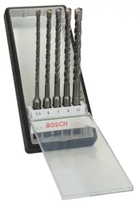 Bosch Professional SDS Plus-5 Hammer Drill Bit Robust Line Set - 5pcs (5.5, 6, 7, 8, 10 x 165mm)