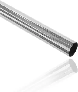 EAI - Hanging Wardobe Rail - 400mm x 25mm - Polished Chrome