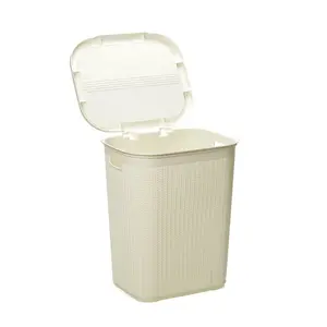 Plastic Laundry Sorter White