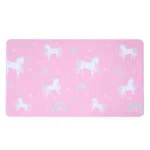 Unicorn Kids Rug Washable Supersoft Carpet Anti Slip Living Bedroom Floor Mat