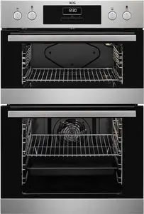 AEG deb331010m 6000 Series Built-In Electric Double Oven - Stainless Steel