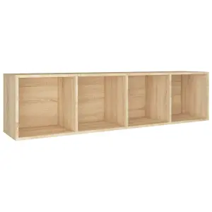 Berkfield Book Cabinet/TV Cabinet Sonoma Oak 36x30x143 cm Engineered Wood