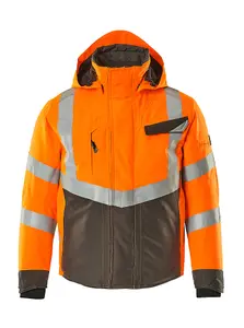 Mascot Safe Supreme Hastings Winter Jacket (Hi-Vis Orange/Dark Anthracite)  (Large)