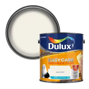 Dulux Easycare Washable & Tough Jasmine white Matt Wall & ceiling Emulsion paint, 2.5L