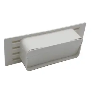 Kair White Airbrick Grille with Damper Flap for 150mm x 70mm Ducting