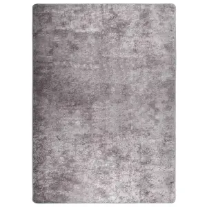 Berkfield Rug Washable 120x180 cm Grey Anti Slip