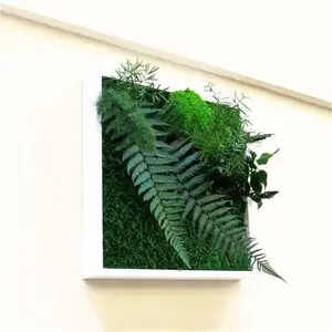 WEST POINT Square Stabilized Plant Wall - 30x30cm Sustainable And Ecological Interior Decoration, Green Home, Maintenance-Free Plant Wall.