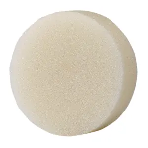 Draper Medium-Light Polishing Pad, 80mm, White 20356