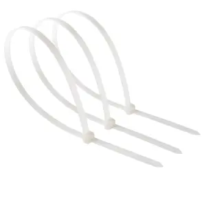 Diall White Cable tie (L)550mm, Pack of 25