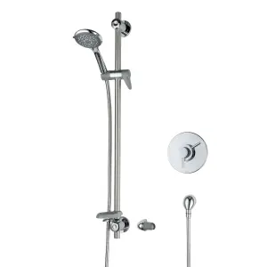 Triton Elina Concentric Chrome effect Concealed Thermostatic Shower mixer