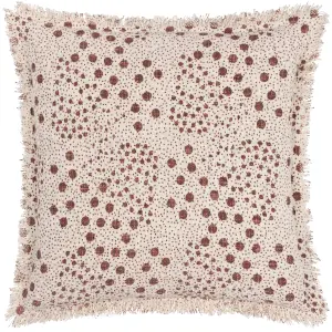 Yard Hara Woven Fringed Feather Rich Cushion