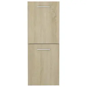 Berkfield Bathroom Cabinet Sonoma Oak 30x30x80 cm Engineered Wood