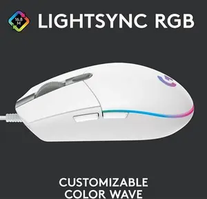 LOGITECH G203 Lightsync Optical Gaming Mouse - White