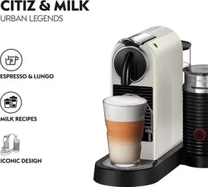 Nespresso Citiz Coffee Machine With Aeroccino Milk Frother By Magimix