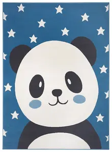 Peter Panda Rug 120 x 170cm / Cute & Cozy Panda-Themed Rug for Kids Rooms