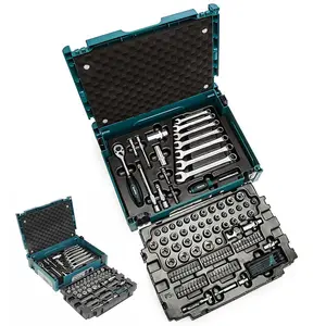 Makita 120PC General Maintenance Kit Spanner Socket Mechanics Screwdriver Set