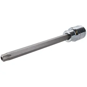 T40 3/8" Drive Extra Long 110mm Tamperproof Tamper Torx Star Security Bit Socket