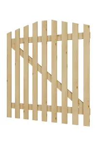 Durable Picket Fence Gate for Yards, Patios, and Garden Entrances W 120cm H 120cm