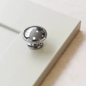 Polished Chrome Kitchen Cabinet Knob 35mm Diameter