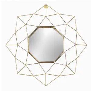 Paoletti Gold Geo Wall Mounted Mirror