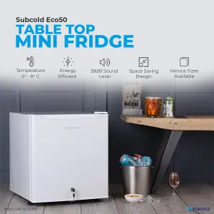 Subcold Eco50 Mini Fridge - White