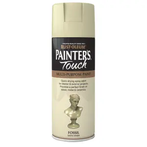 Rust-Oleum Painter's Touch Fossil Satinwood Multi-surface Decorative spray paint, 400ml