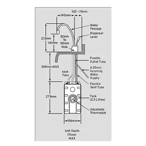 InSinkErator Chrome effect Filtered hot & cold water tap